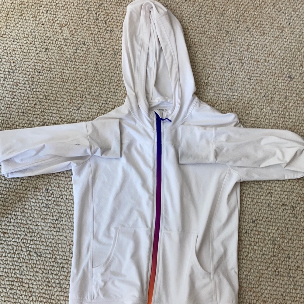 Athleta Girl White Jacket L/12